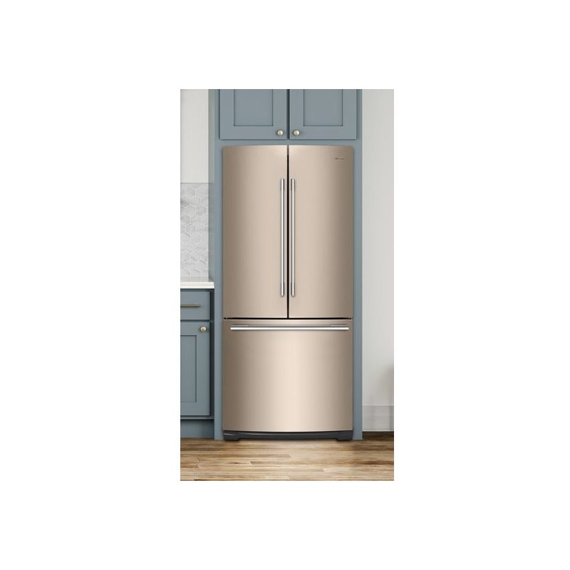 30inch Wide Contemporary Handle French Door Refrigerator 20 cu. ft