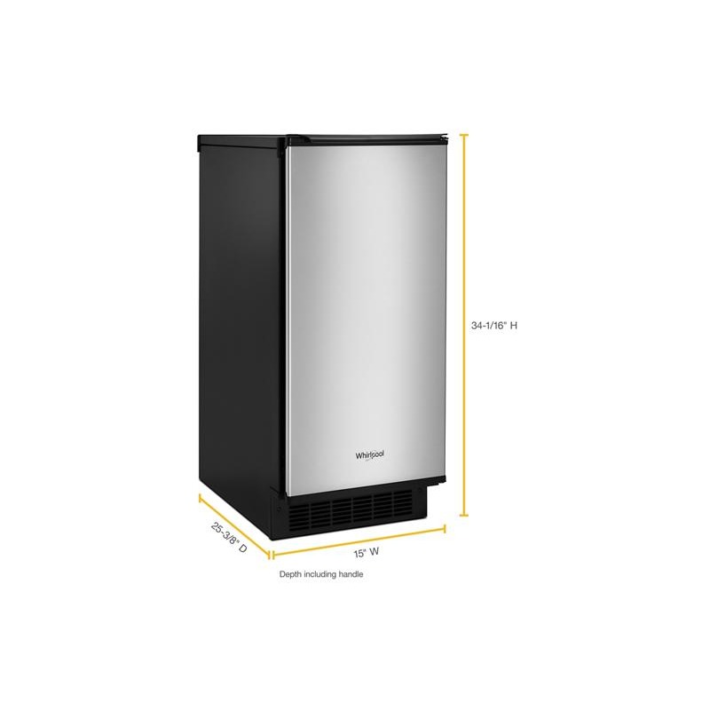 15inch Icemaker with Clear Ice Technology WUI75X15HZ by Whirlpool at