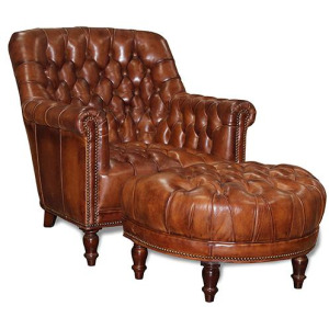 Leather Ottoman