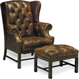 Leather Ottoman