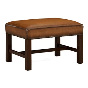 Leather Ottoman