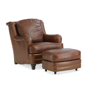 Leather Ottoman