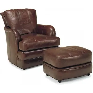 Leather Ottoman