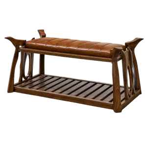 Leather Ottoman