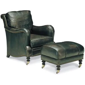 Leather Ottoman