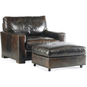 Leather Ottoman