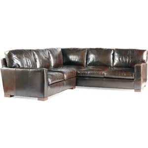 Leather Right Arm Corner Sofa