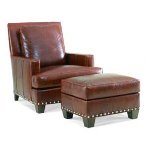 Leather Ottoman