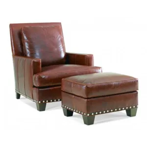 Leather Ottoman