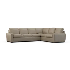 Leather Right Arm Sofa