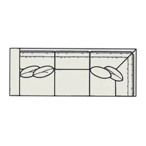 Leather Left Arm Corner Sofa