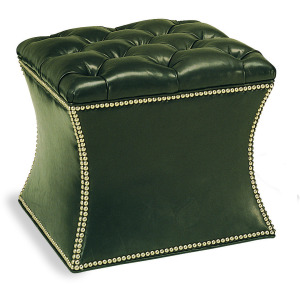 Leather Ottoman