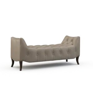Leather Ottoman
