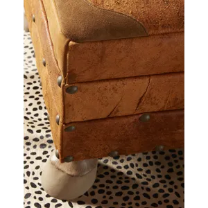 Leather Ottoman