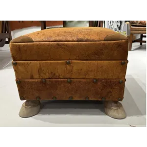 Leather Ottoman