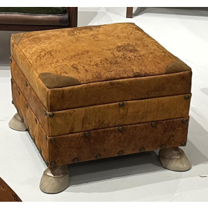 Leather Ottoman