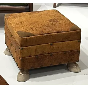 Leather Ottoman