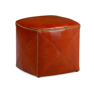 Leather Ottoman