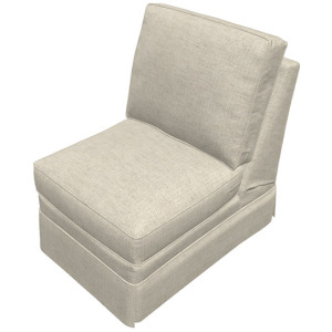 Leather Sectional Armless Chair