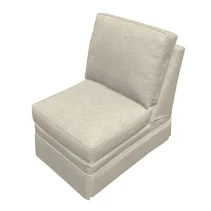 Leather Sectional Armless Chair