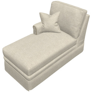 Leather Sectional Left Arm Chaise