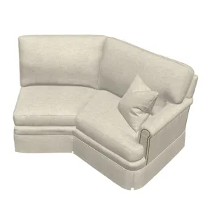 Leather Sectional Right Arm Angle Loveseat