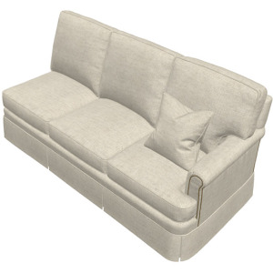 Leather Sectional Right Arm Sofa