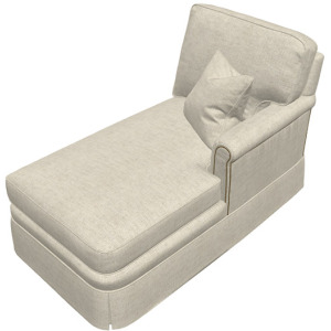 Leather Sectional Right Arm Chaise