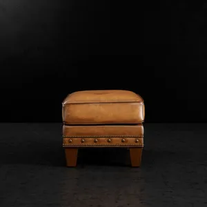 Leather Ottoman