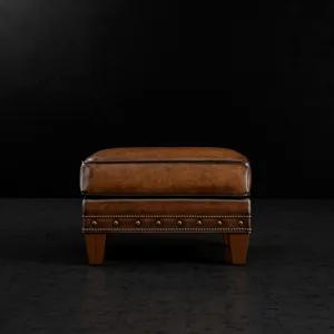Leather Ottoman