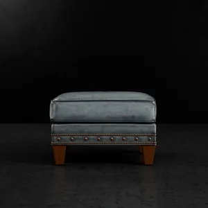 Leather Ottoman