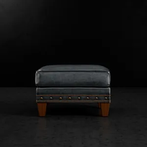 Leather Ottoman