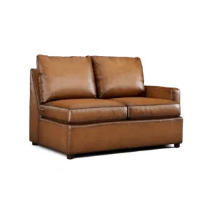 Leather Right Arm Loveseat