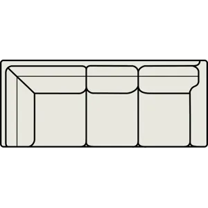 Leather Right Arm Corner Sofa