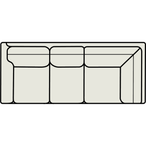 Leather Left Arm Corner Sofa