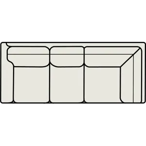 Leather Left Arm Corner Sofa