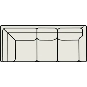 Leather Right Arm Corner Sofa