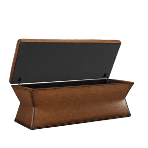 Leather Storage Bench