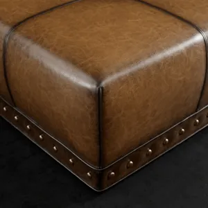 Leather Ottoman