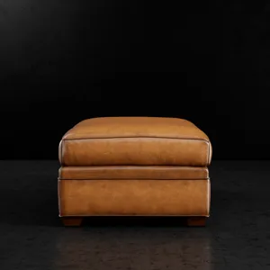 Leather Large Ottoman