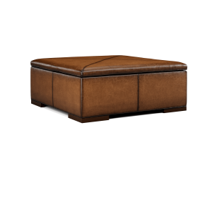Leather Storage Ottoman