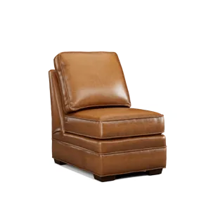 Leather Sectional Armless Chair