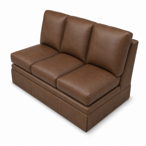 Leather Sectional Armless Sofa