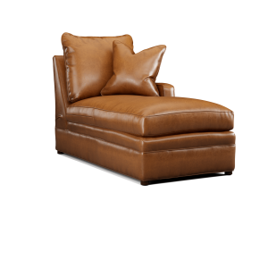 Leather Sectional Right Arm Chaise