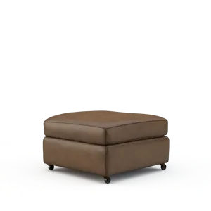 Leather Ottoman