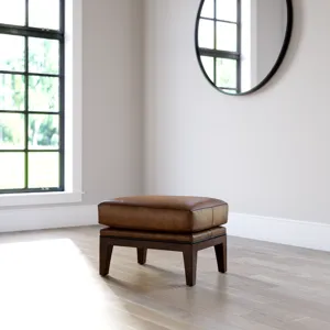 Leather Ottoman