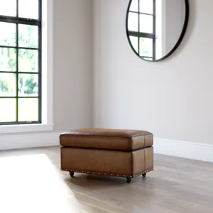 Leather Ottoman