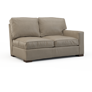 Leather Right Arm Loveseat