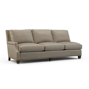 Leather Left Arm Sofa