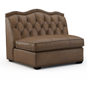 Leather Armless Chair